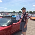 George Chamberlain with his 2003 anniversary Corvette at Bloomington Gold 2019.jpg