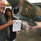 Gene and Linda taking Vette Visions  to new heights at Pima Air and Space Museum Tuscon.jpg